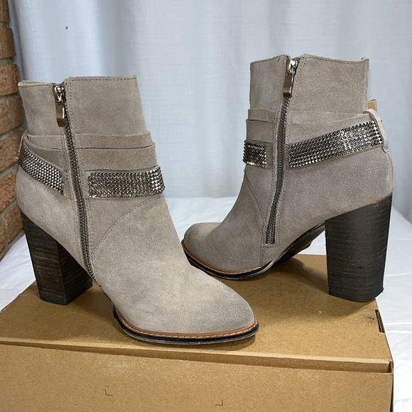 Nine West ZaZa gray suede western studded strap - 8 - Picture 5 of 10